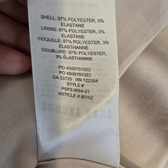 Aritzia Sunday Best Satin Cream Mini Dress Size 8 - Picture 12 of 12